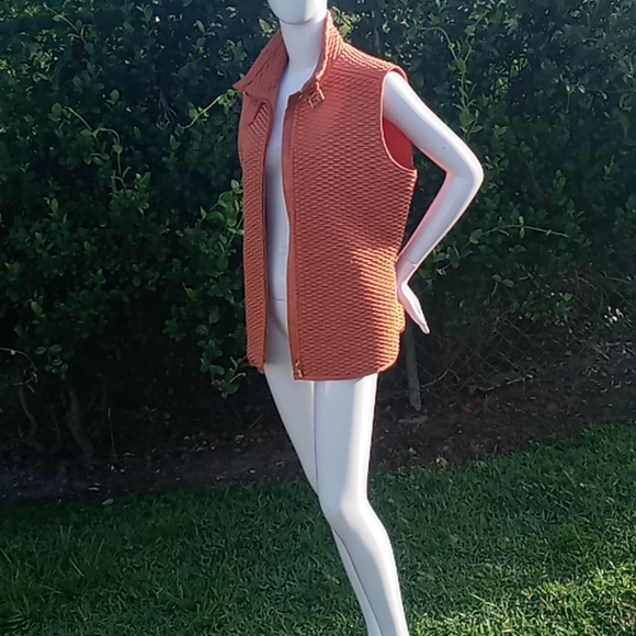 DANA BACHMAN Vintage Designer Rose Quilted Vest - Picture 12 of 17